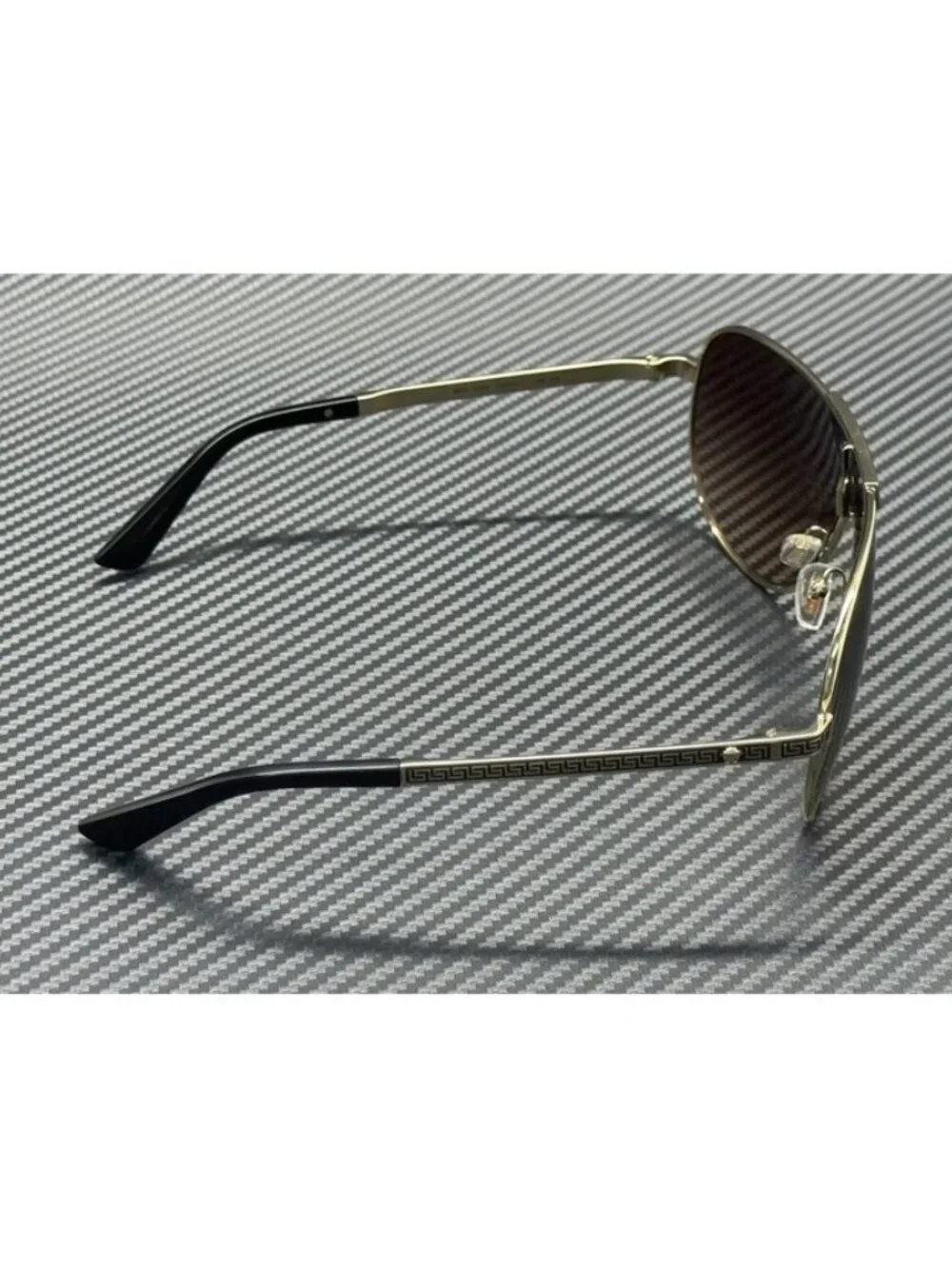 New Versace Men Pale Gold Sunglasses 70-20-140